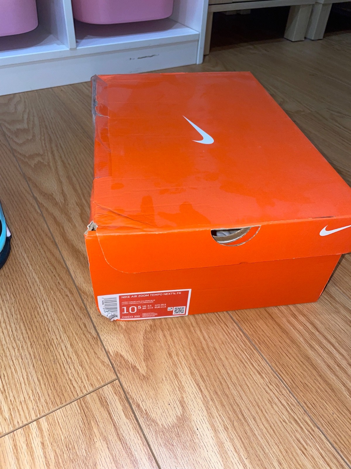 Nike Air Zoom Tempo Next% Hyper Turquoise – Size 10.5 DS