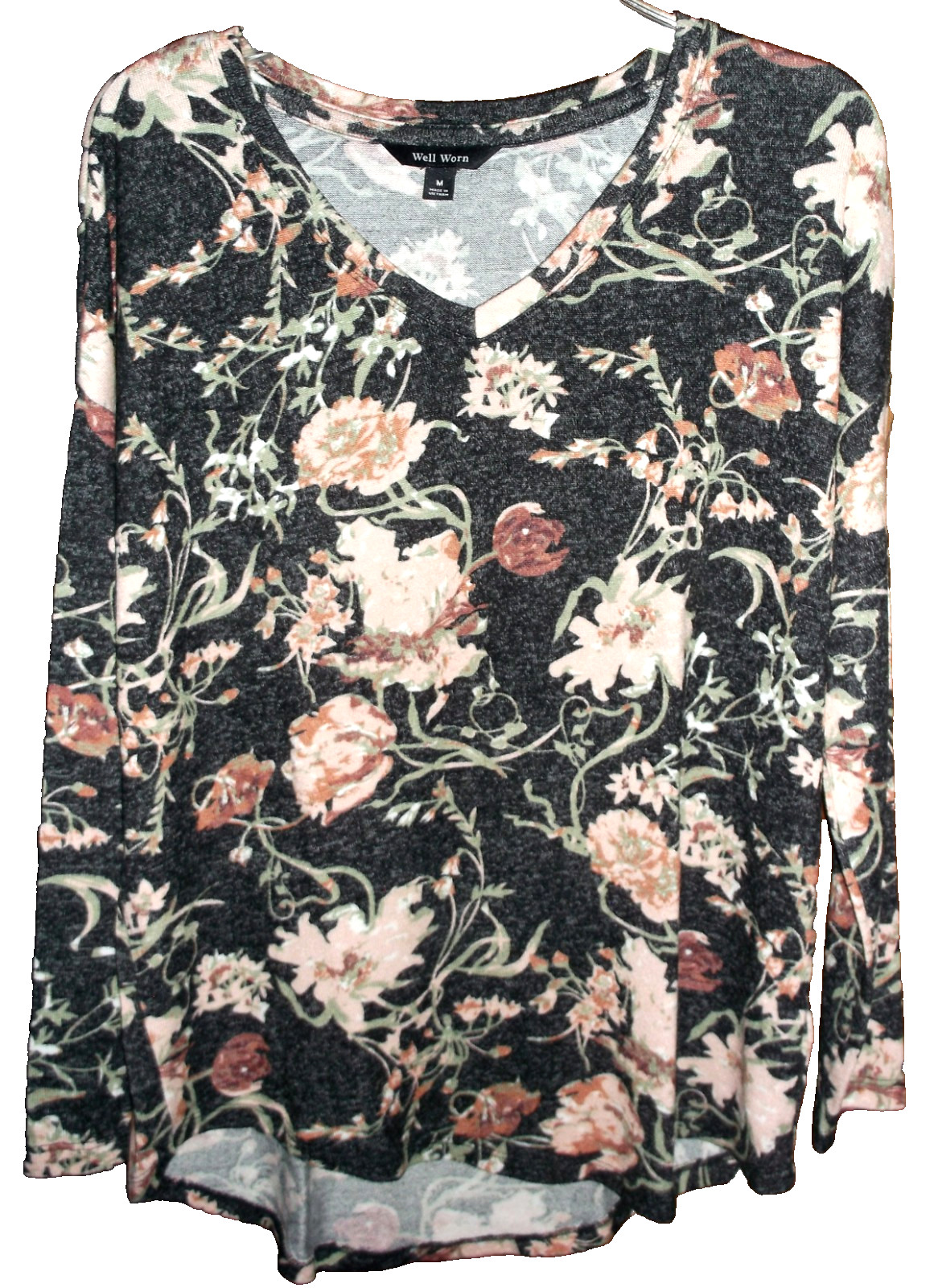 NWOT 💥💎 WELL WORN 💥💎 Long Sleeve Soft Comfort Fabric Top Stretch M