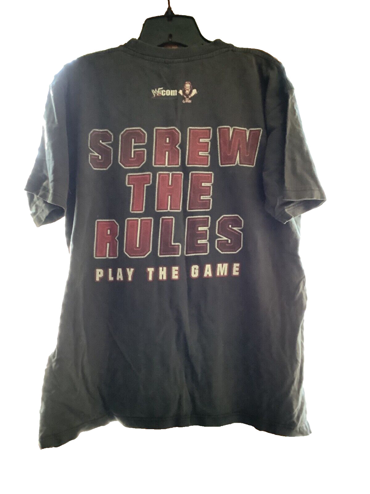 Vintage Triple H Screw The Rules Play The Game Size Large WWF Shirt worn once