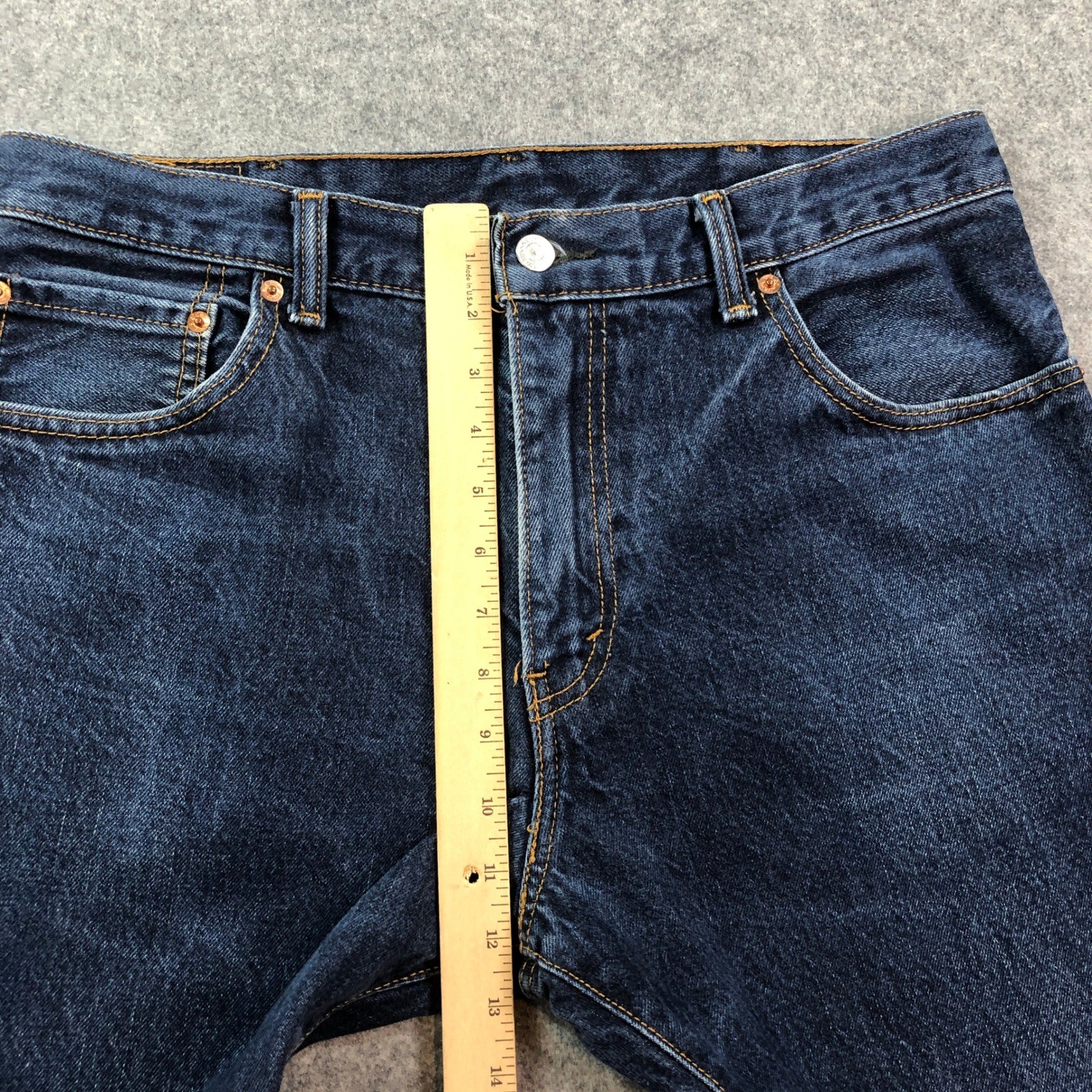 Levis 517 Mens Jeans 34×29 (fits 34×28) Bootcut Blue Dark Wash Mid Rise Denim