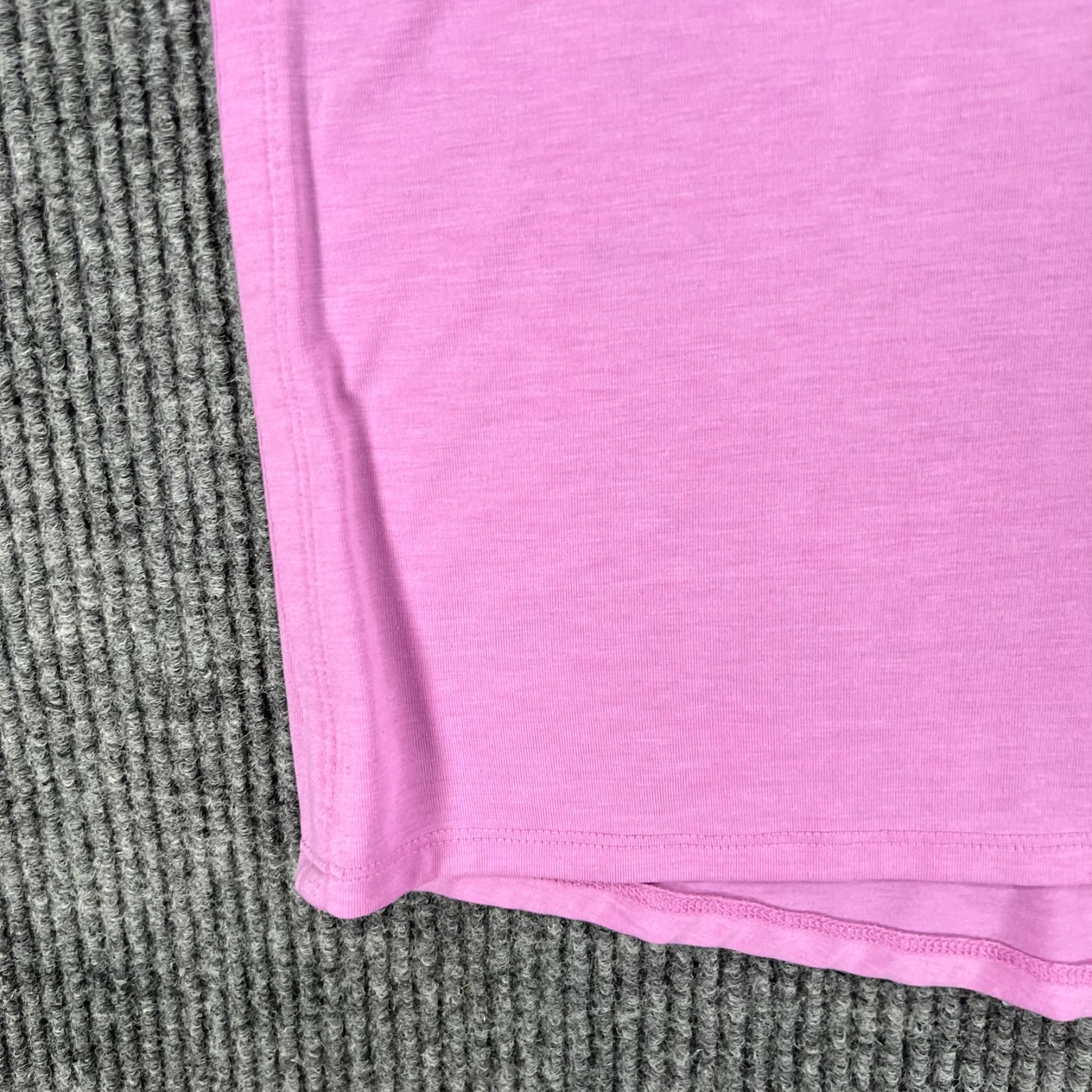 Athleta Shirt Womens XLT Extra Large Tall Purple Short Sleeve Solid Scoop Neck