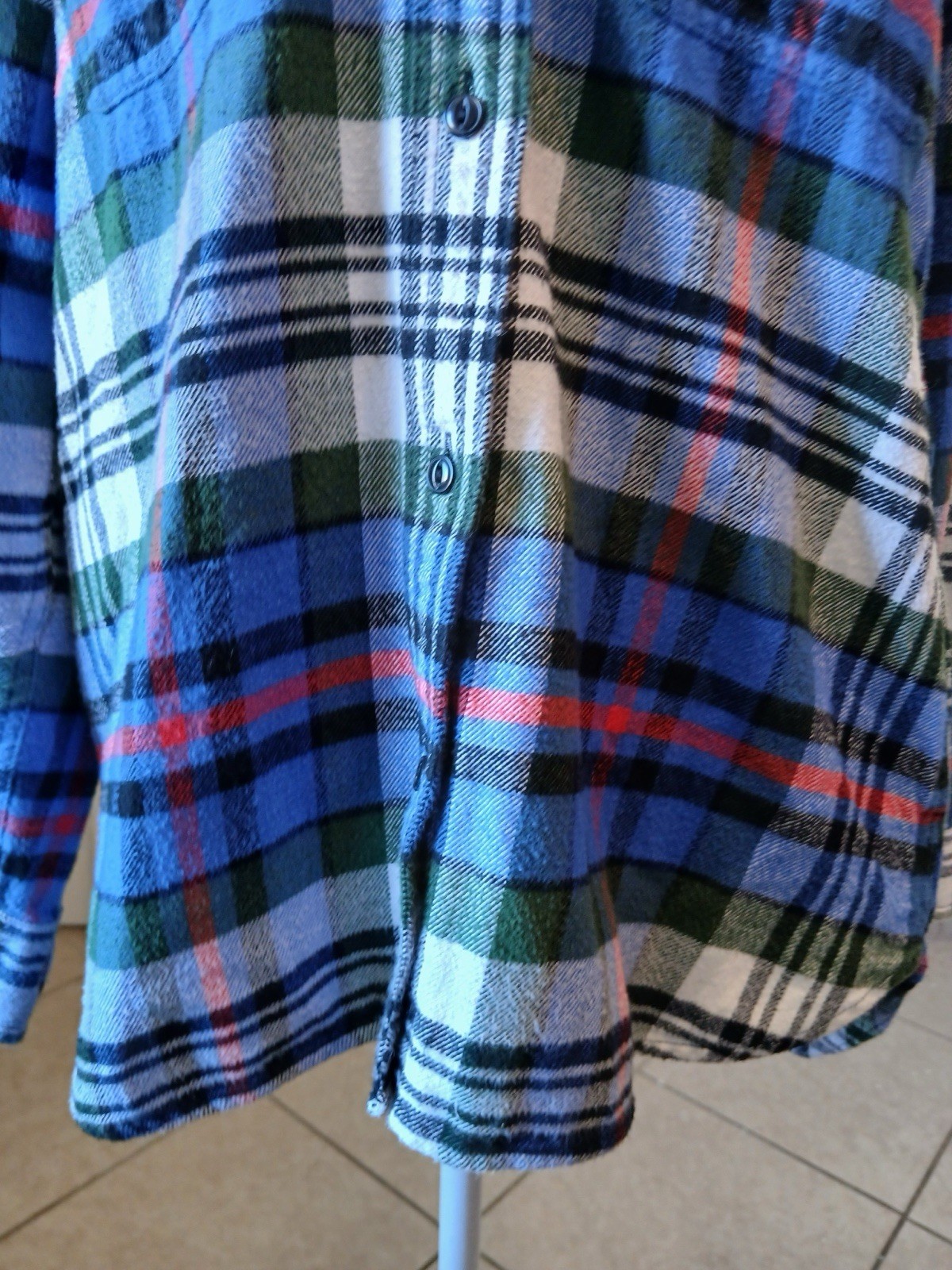 Madewell Womens heavy weight flannel plaid button down shirt Medium Cabin