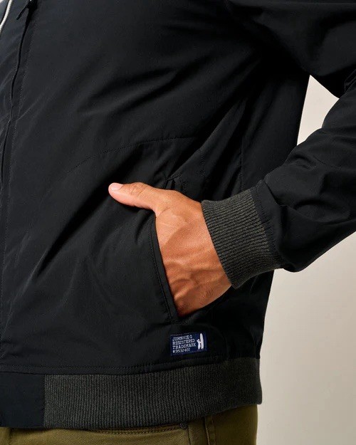 Johnnie O Corsair Bomber Jacket Black Men’s Size M