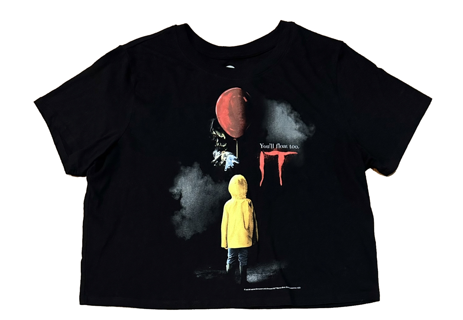 Stephen King IT You’ll Float Too 2022 Crop T Shirt Youth Size XL