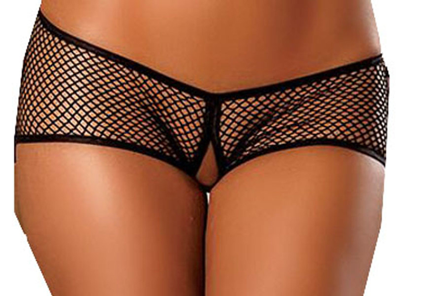 Womens Sheer Mesh Fishnet Panties Crotchless Underwear Thongs Lingerie G-String