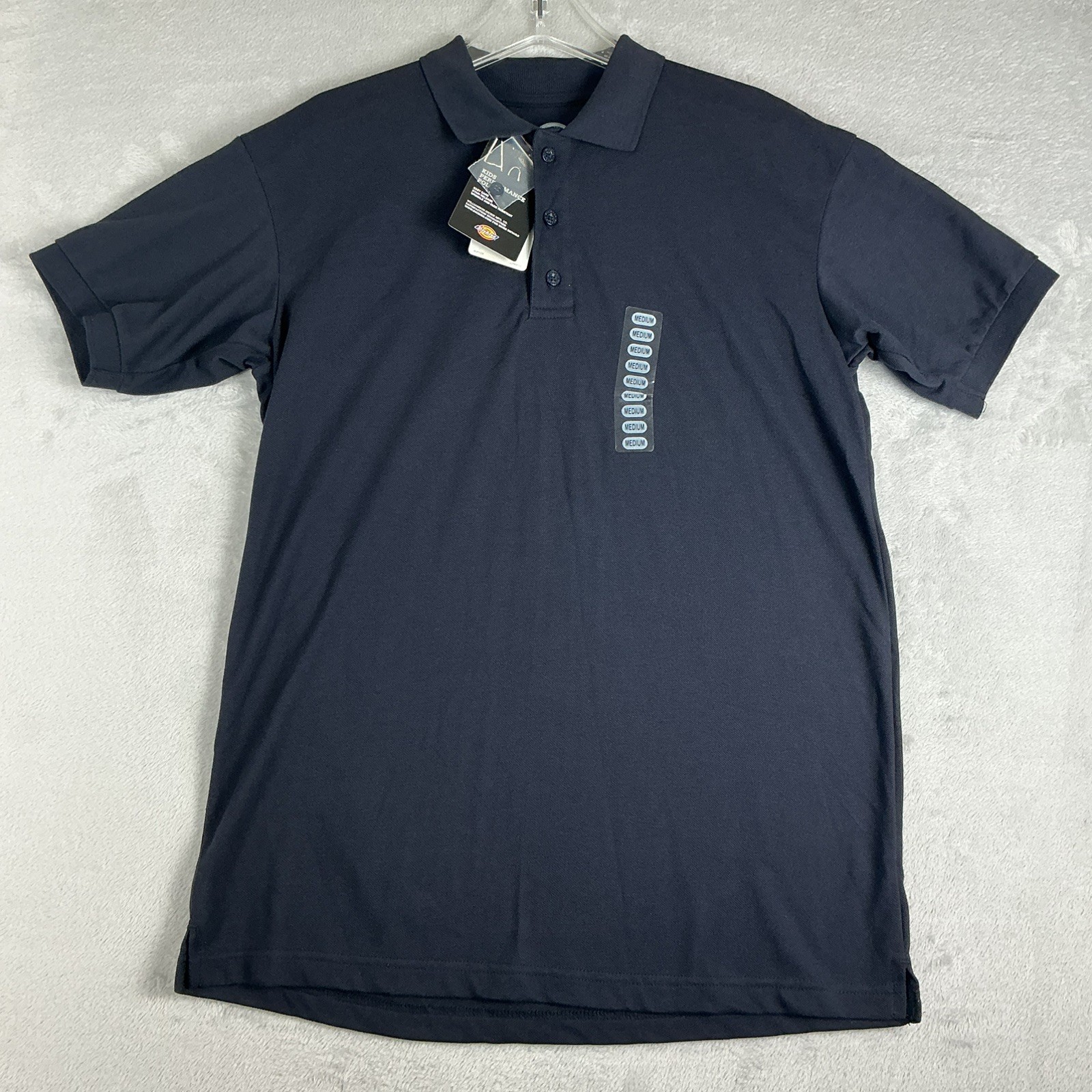 Dickies Performance Polo Shirt Black Size M Short Sleeve