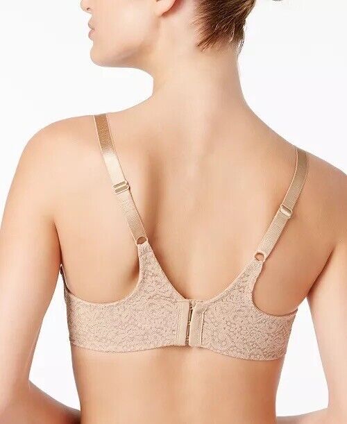 Wacoal 65547 Halo Lace Full Figure Underwire Bra 38DDD 34DD nude-toast NEW