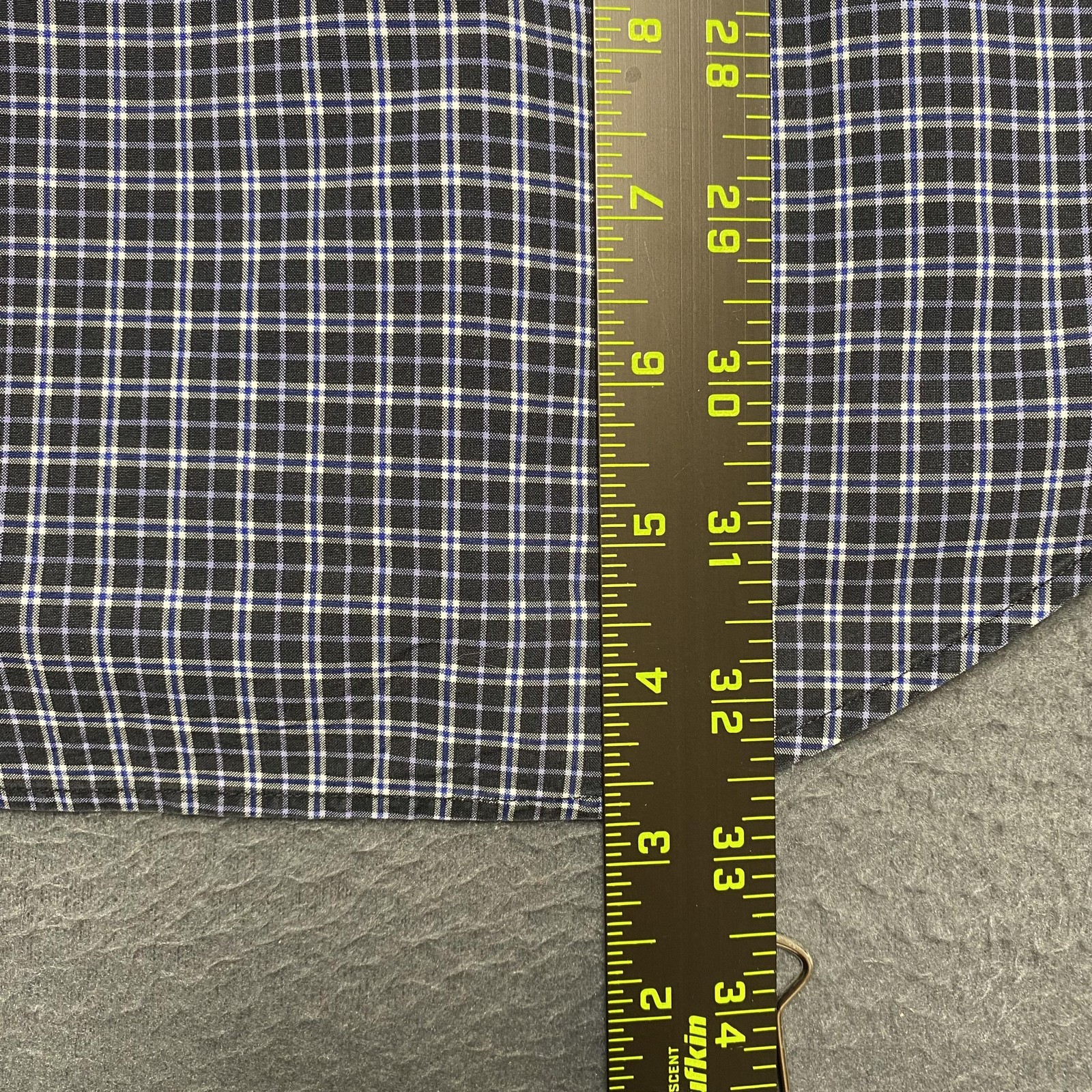 Ralph Lauren Shirt Mens Medium Blue Check Button Down Pony Logo Classic Fit