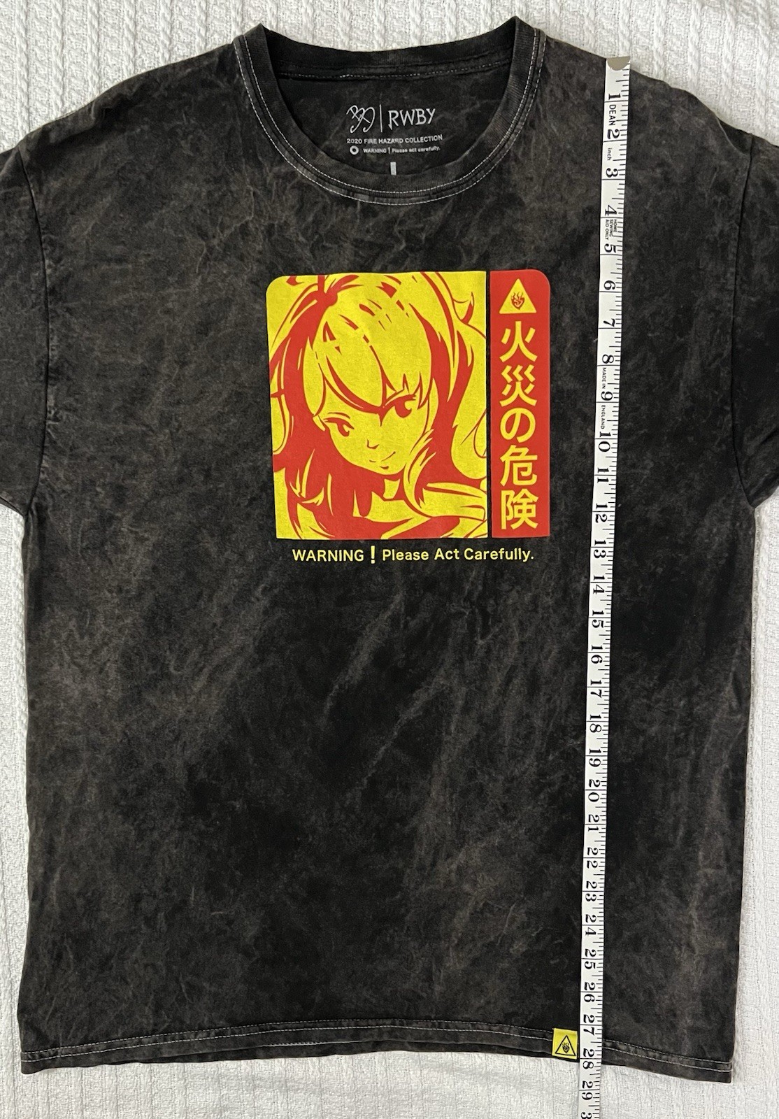RWBY Yang Xiao Long 2020 Fire Hazard Collection Warning LG 20.5” X 28” Anime