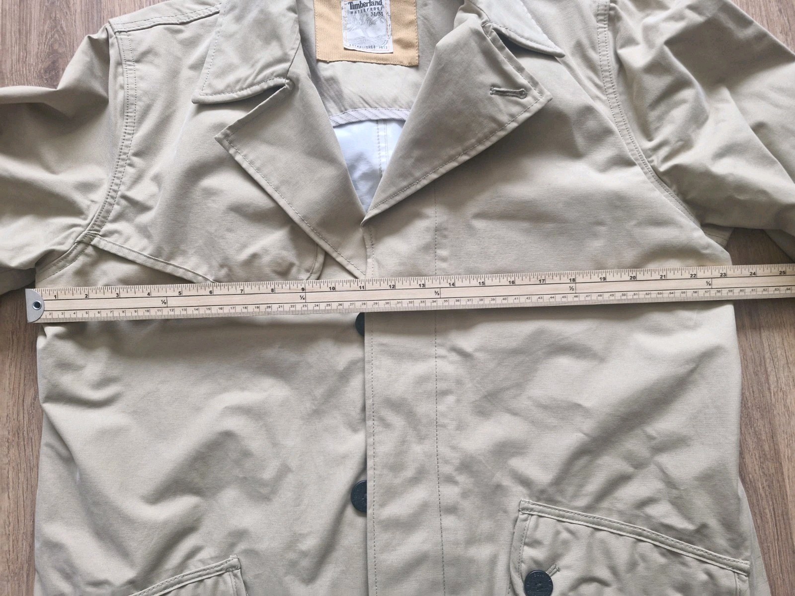 Timberland Beige Mac/Jacket, Trench, Waterproof taupe. 2007. Mens UK MEDIUM.