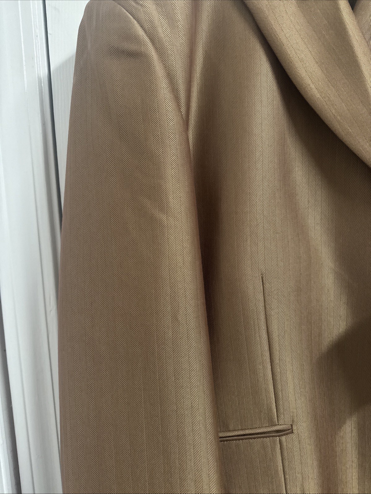 Fortino Landi 3PC Men’s Double Button Vested Fashion Suit Brown Tan 52R/46W NWT