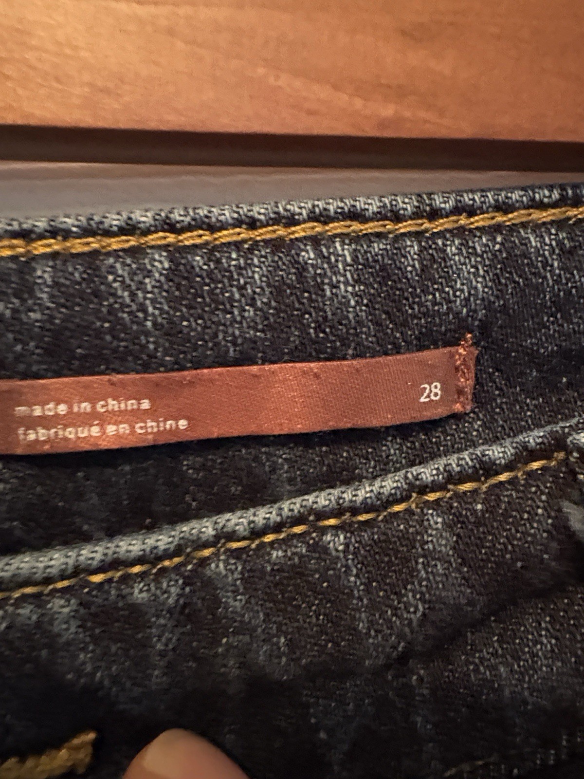 Pilcro Women’s Dark Wash Distressed Boyfriend Jeans Cotton 5-Pocket Denim