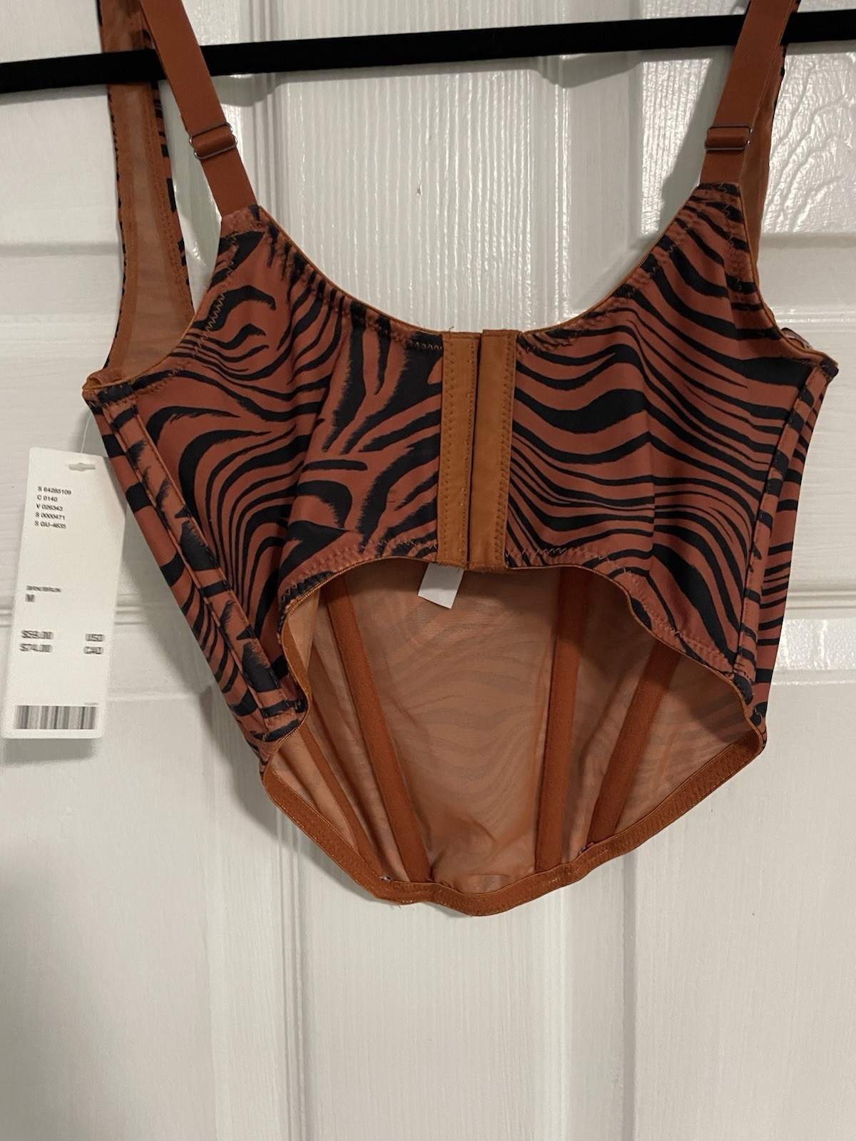 Urban Outfitters corset boned Crop Top