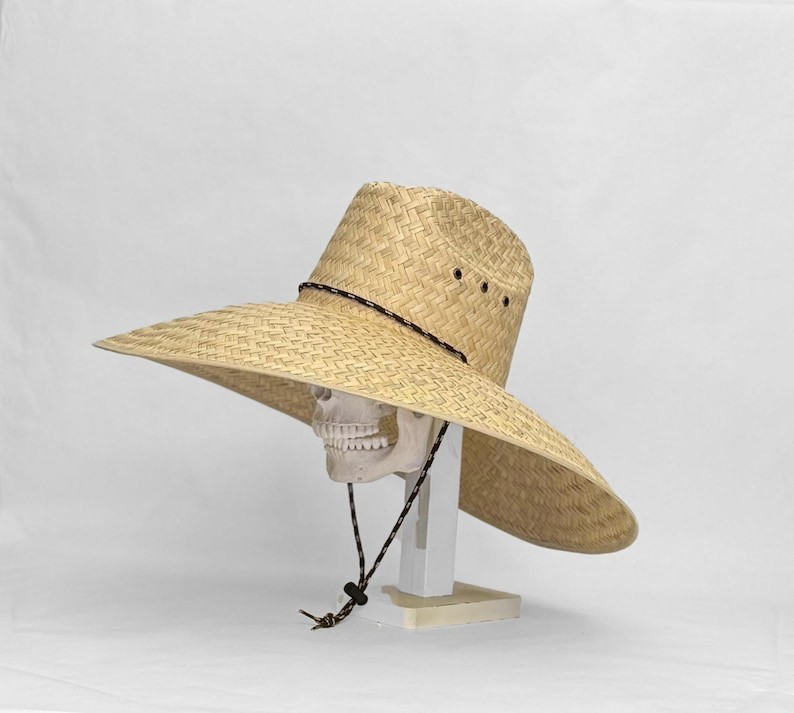 Jumbo Straw hat Natural color maximum sun coverage approximately 21″ x 21″