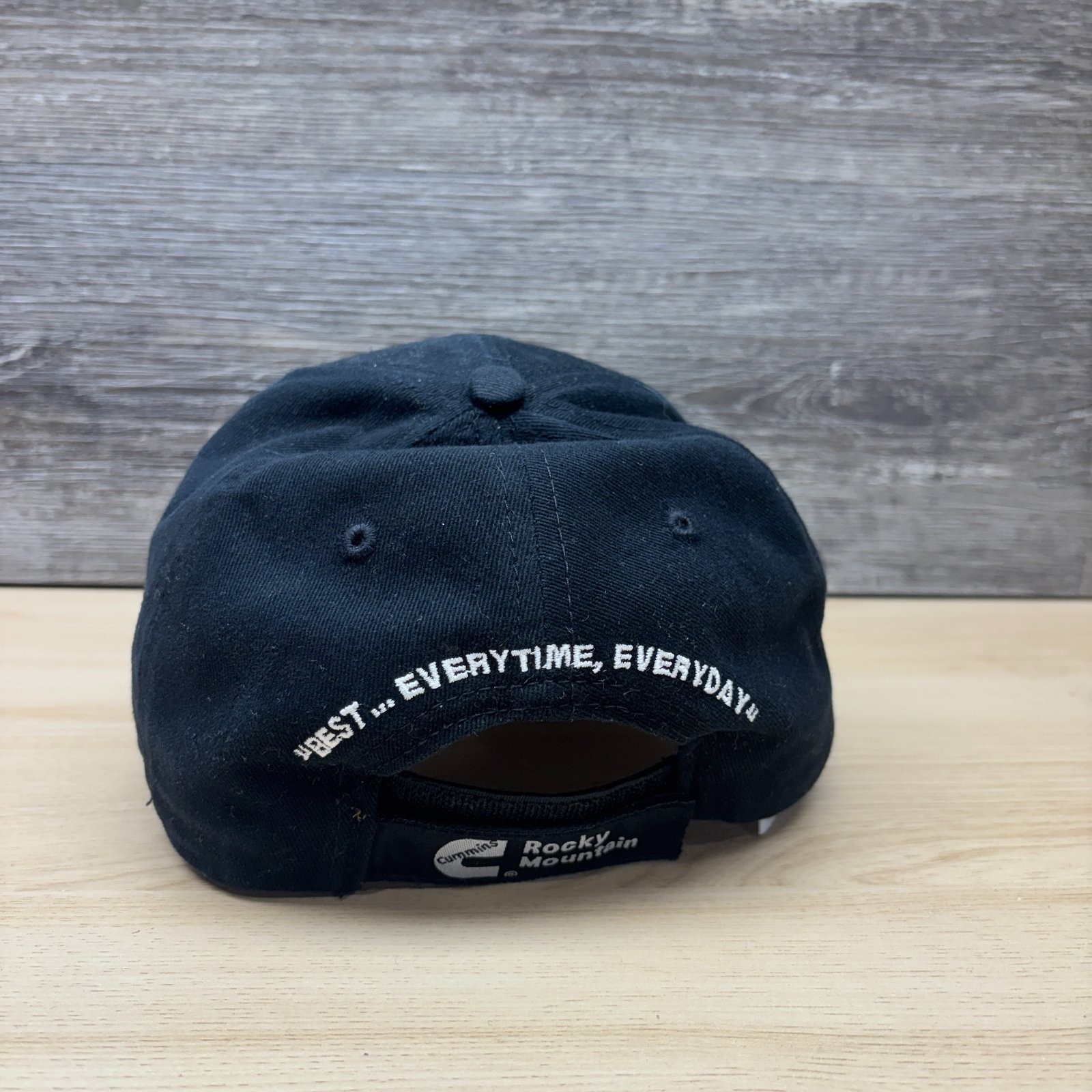 Cummins Hat Cap Strap Back Black ISX Diesel Engine Rocky Mountain Trucking Promo
