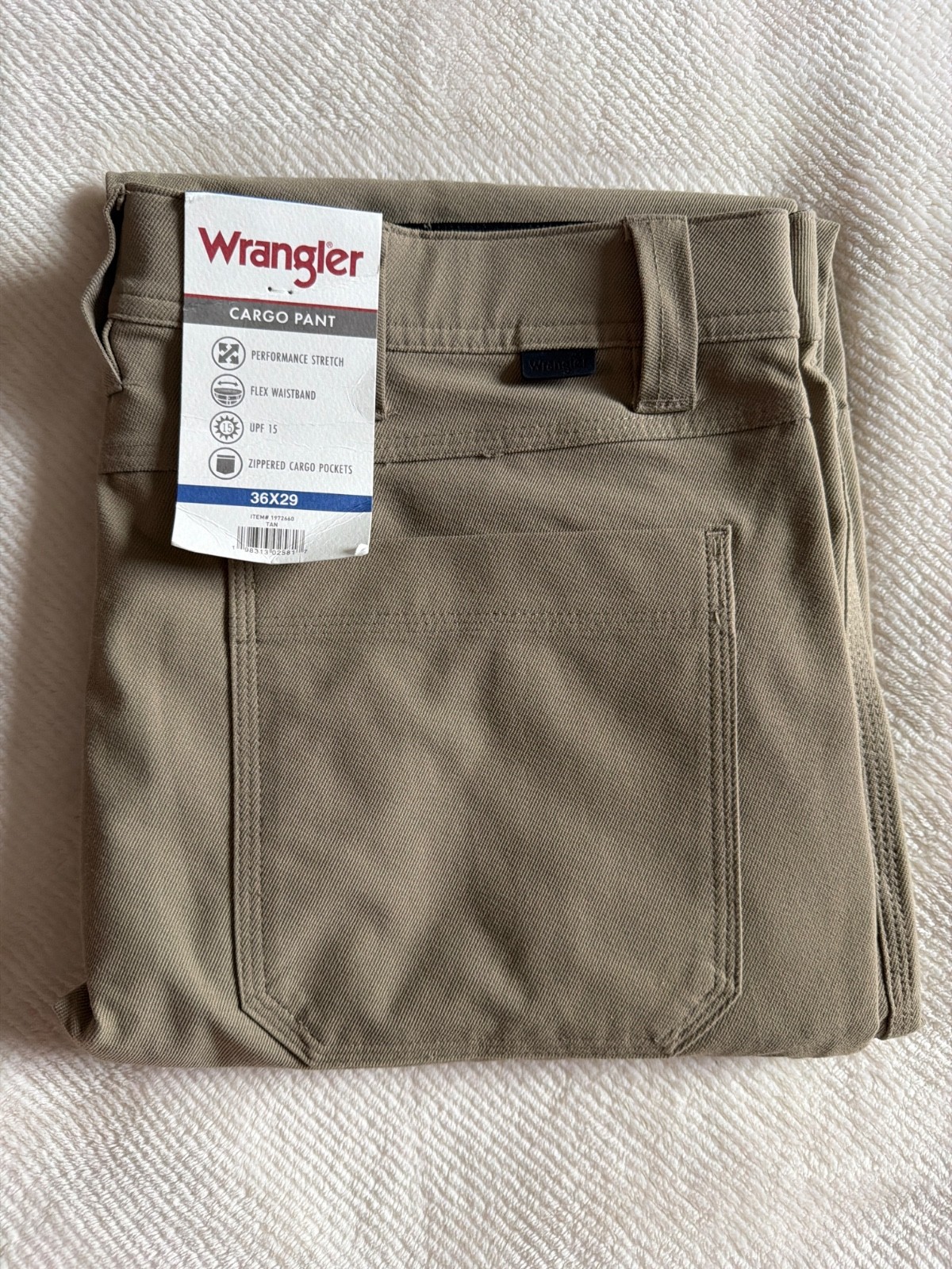 Wrangler Cargo Pants Tan Regular Fit Choose Size