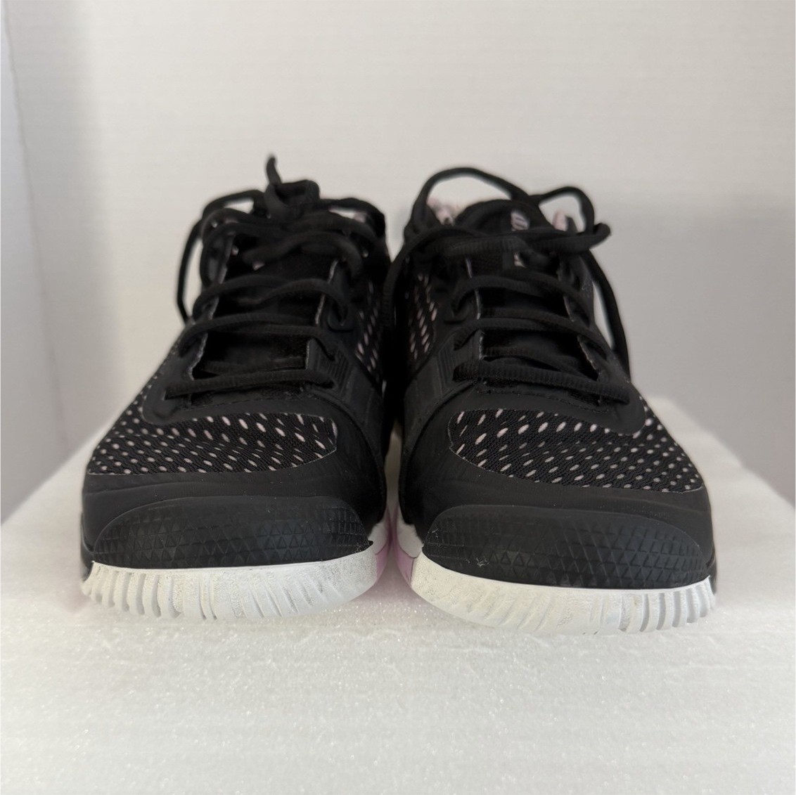 Wilson Women’s Black/Pink/White Low Top Lace-Up Athletic Sneaker Rubber Sole