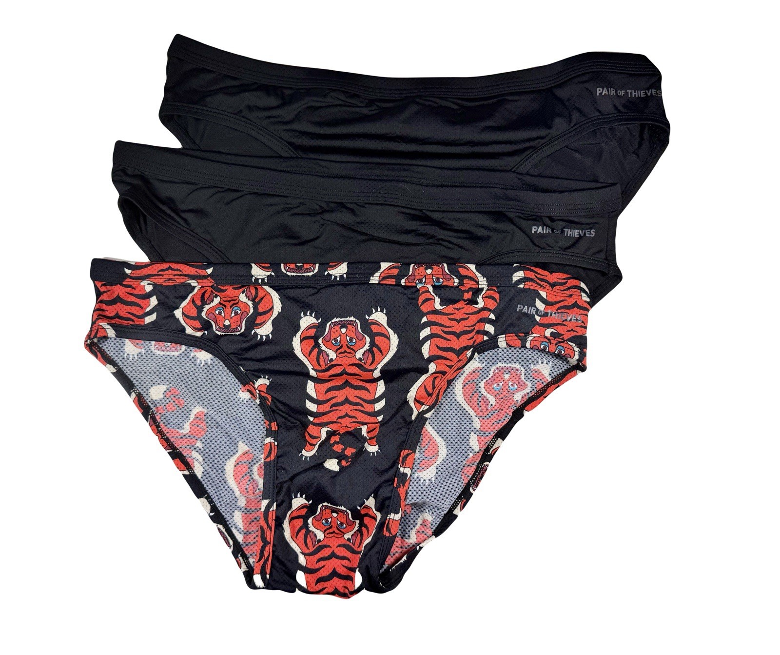 NWT. Pair of Thieves. 3 Pack. Super fit Mesh Briefs. Animal Print. MRSP. $30.00