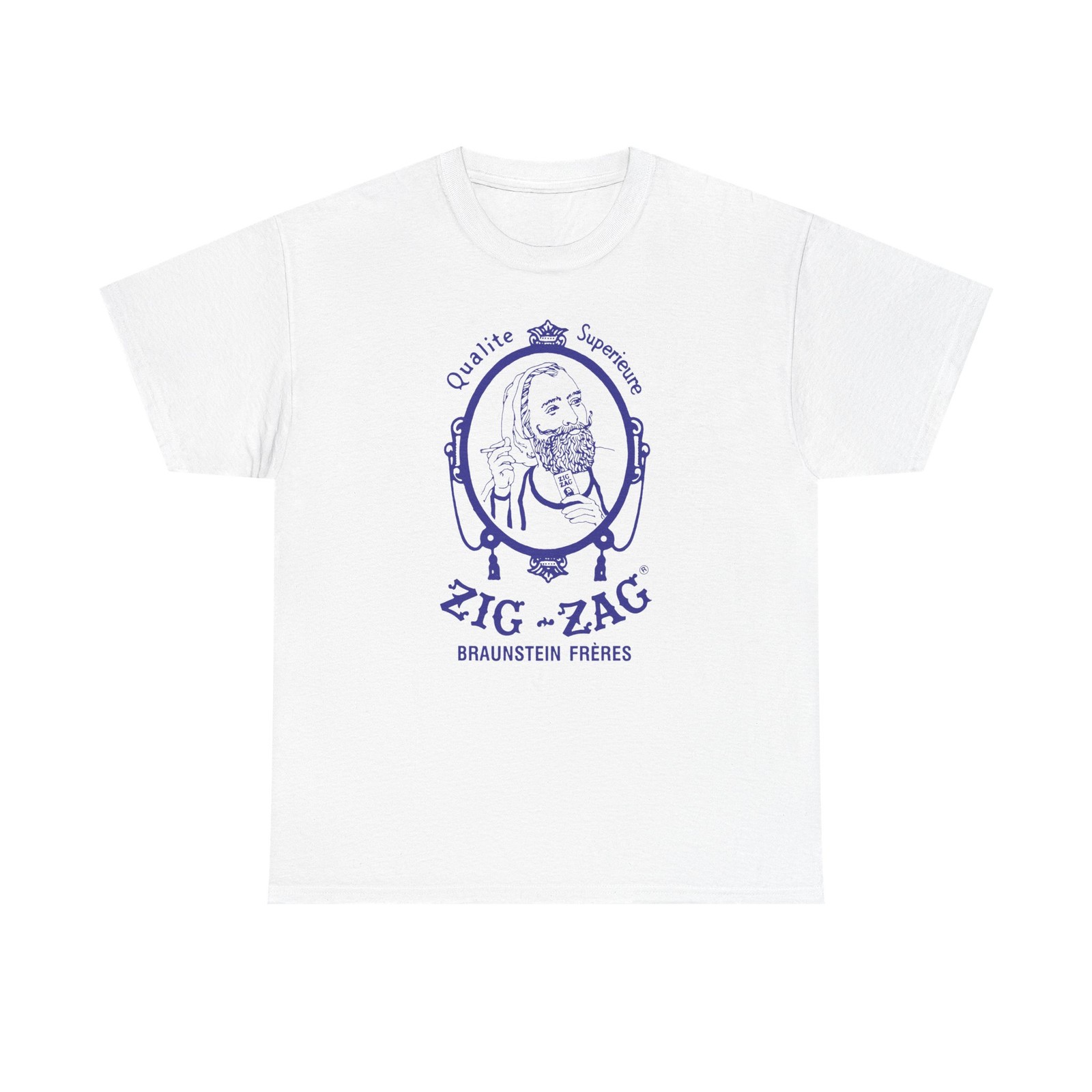 Zig Zag Rolling Papers Vintage 100% Cotton Unisex Heavy Cotton T-Shirt