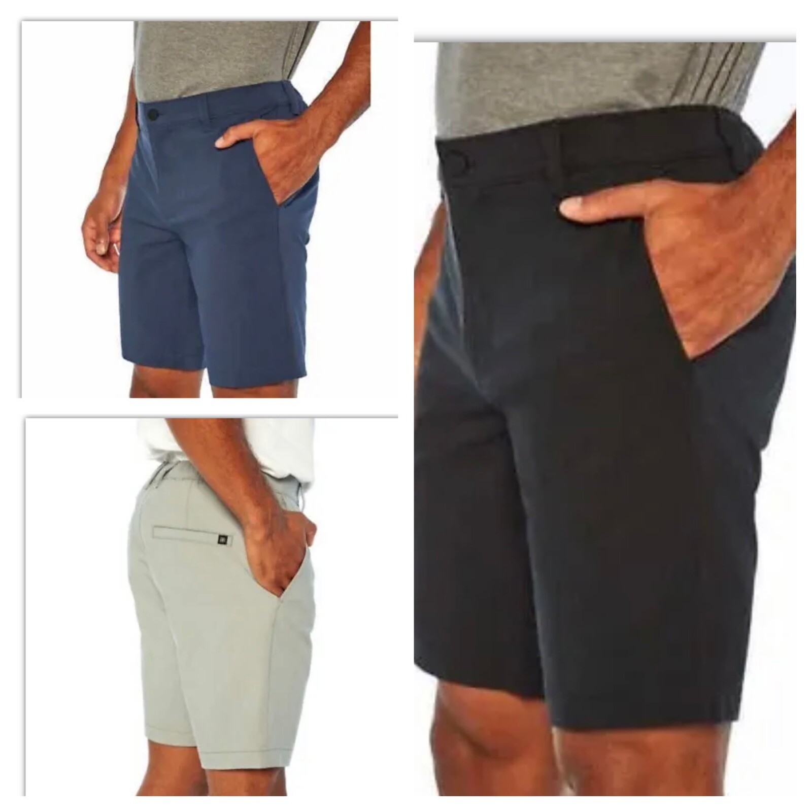Banana Republic Men’s Elastic Waistband Flat Front Shorts Variety Colors & Sizes