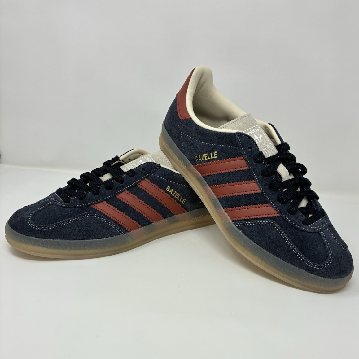 Adidas Gazelle Indoor JH5404 Men’s Size 9 Navy Burgundy Gum New w/ Box