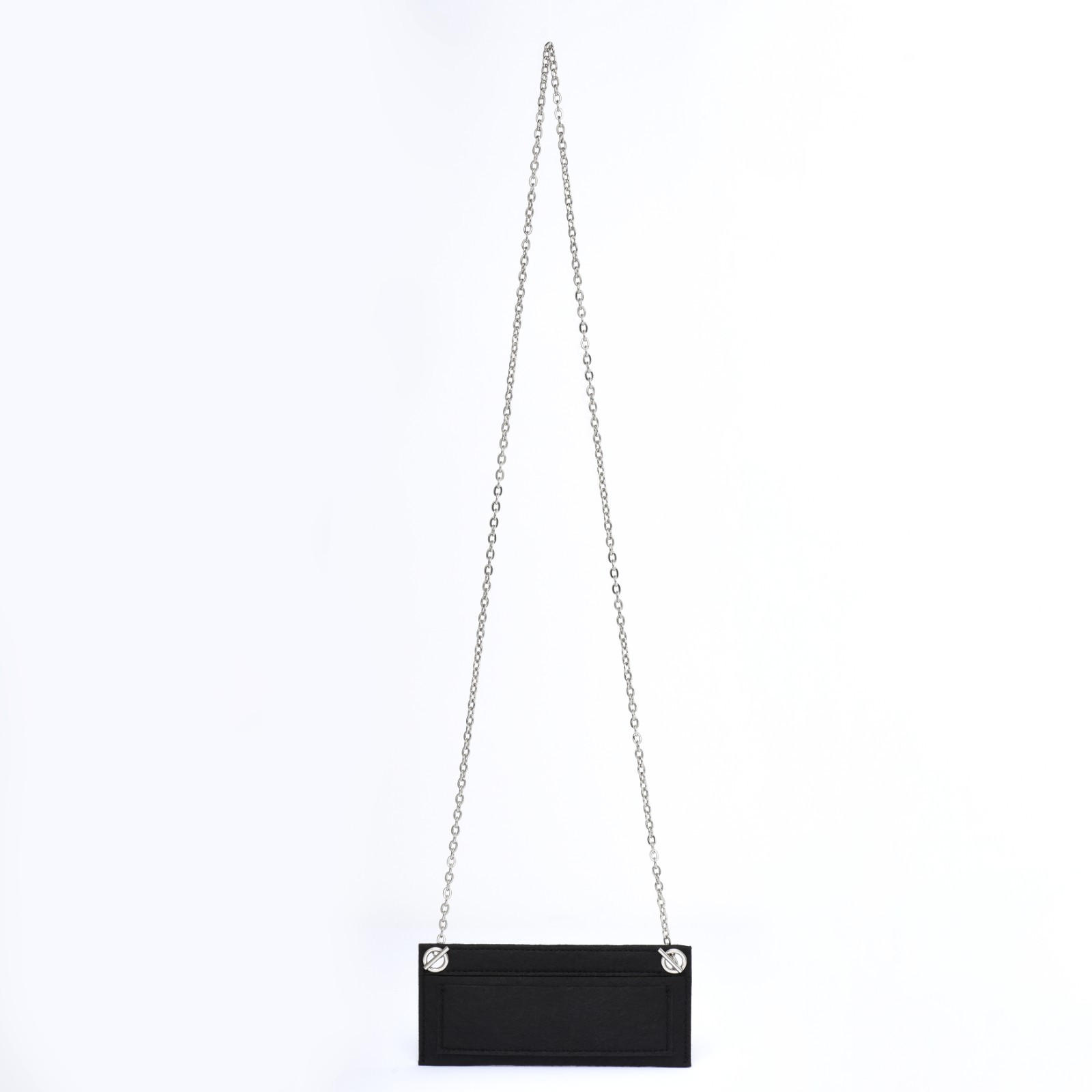 DUYP Crossbody Kit for Long Wallet (Sarah, Emilie) Felt Insert +Brass Oval Chain