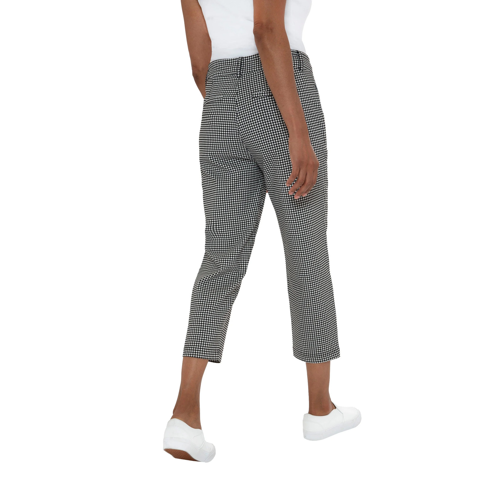 Mario Serrani Women’s Pull-On Capri Front Pockets Mid Rise