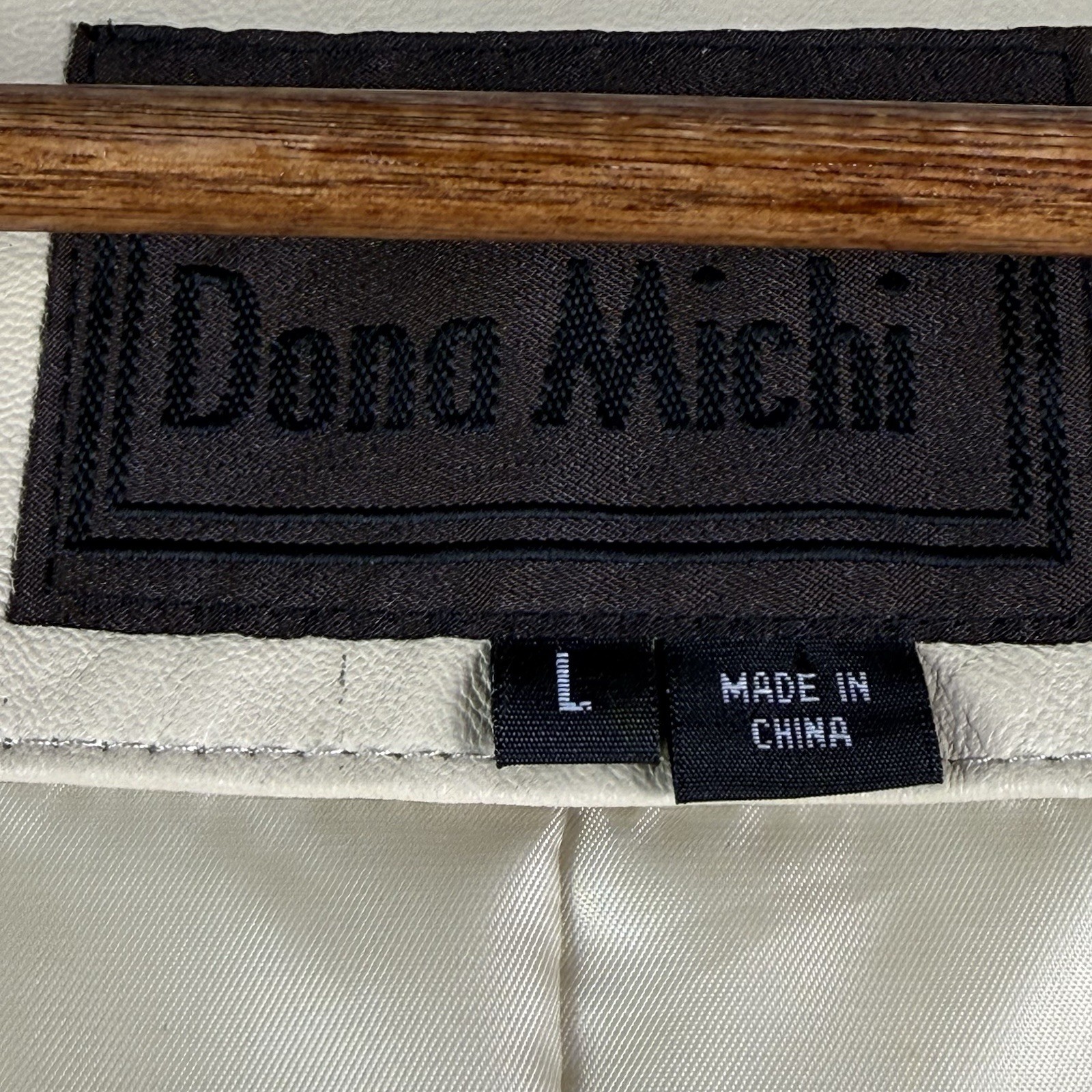 Dona Michi Classic Soft Leather Blazer Jacket Men’s Large 2 Button READ