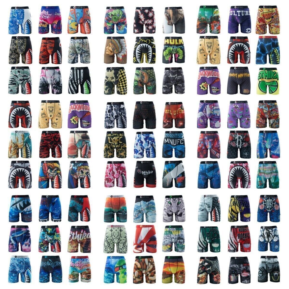 5 Pack Ethika Men’s The Staple Boxer Briefs – Models 2026 (Random Color)