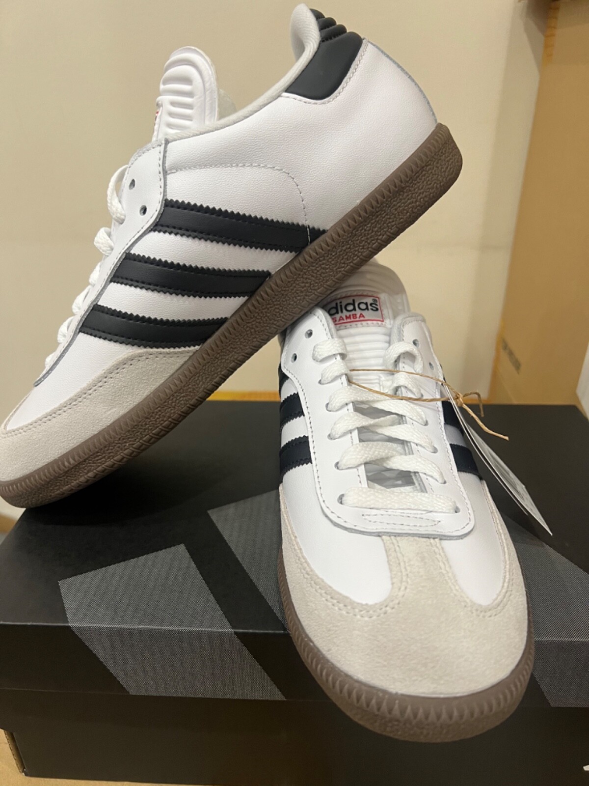 adidas Samba Classic White 772109 BROWN GUM BOTTONS
