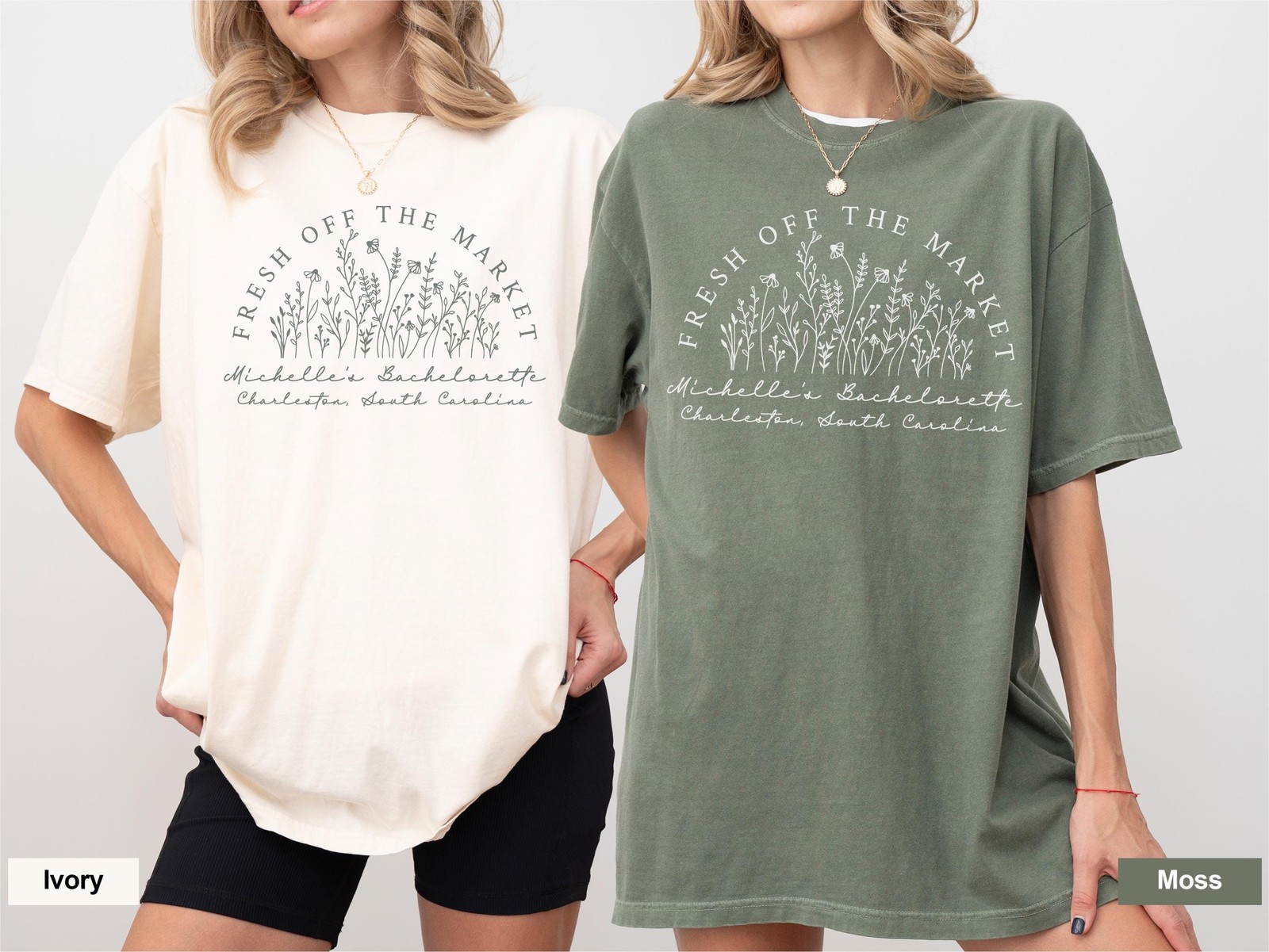 Fresh Off the Market Bachelorette Party Shirts Custom Floral Bachelorette Party
