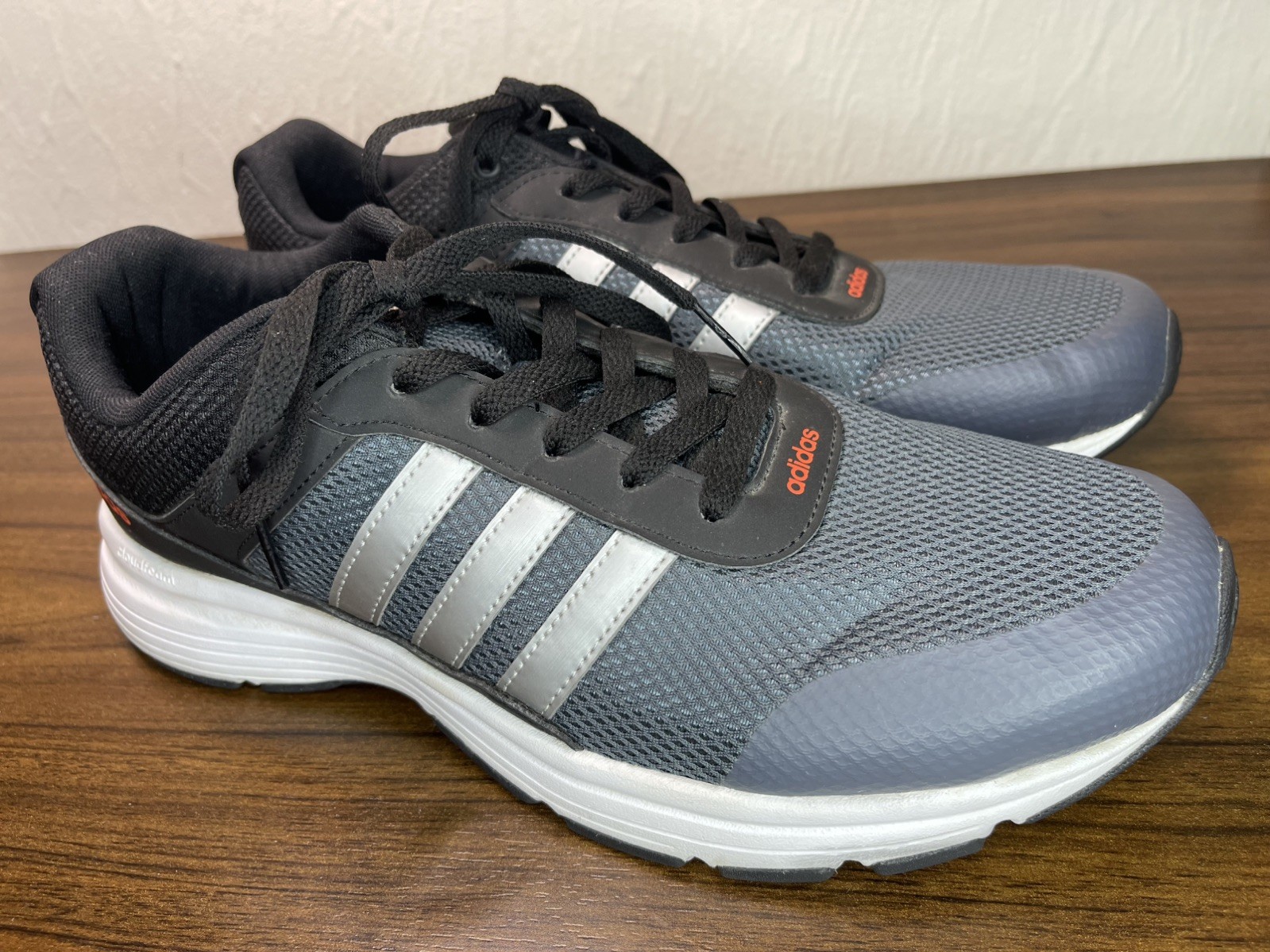ADIDAS AW4692 Gray White Coral Sneakers Size 11.5