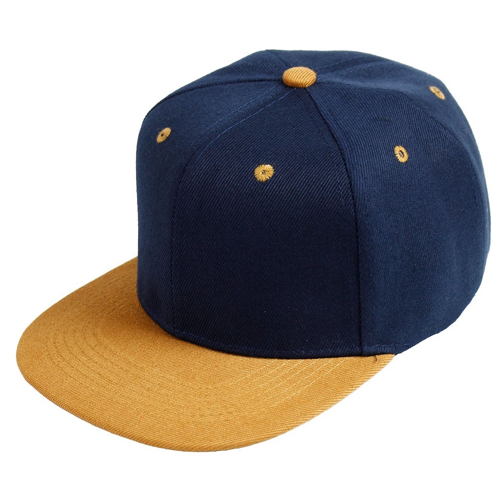Snapback Baseball Cap Flat Bill Adjustable Blank Plain Solid Structured Hat