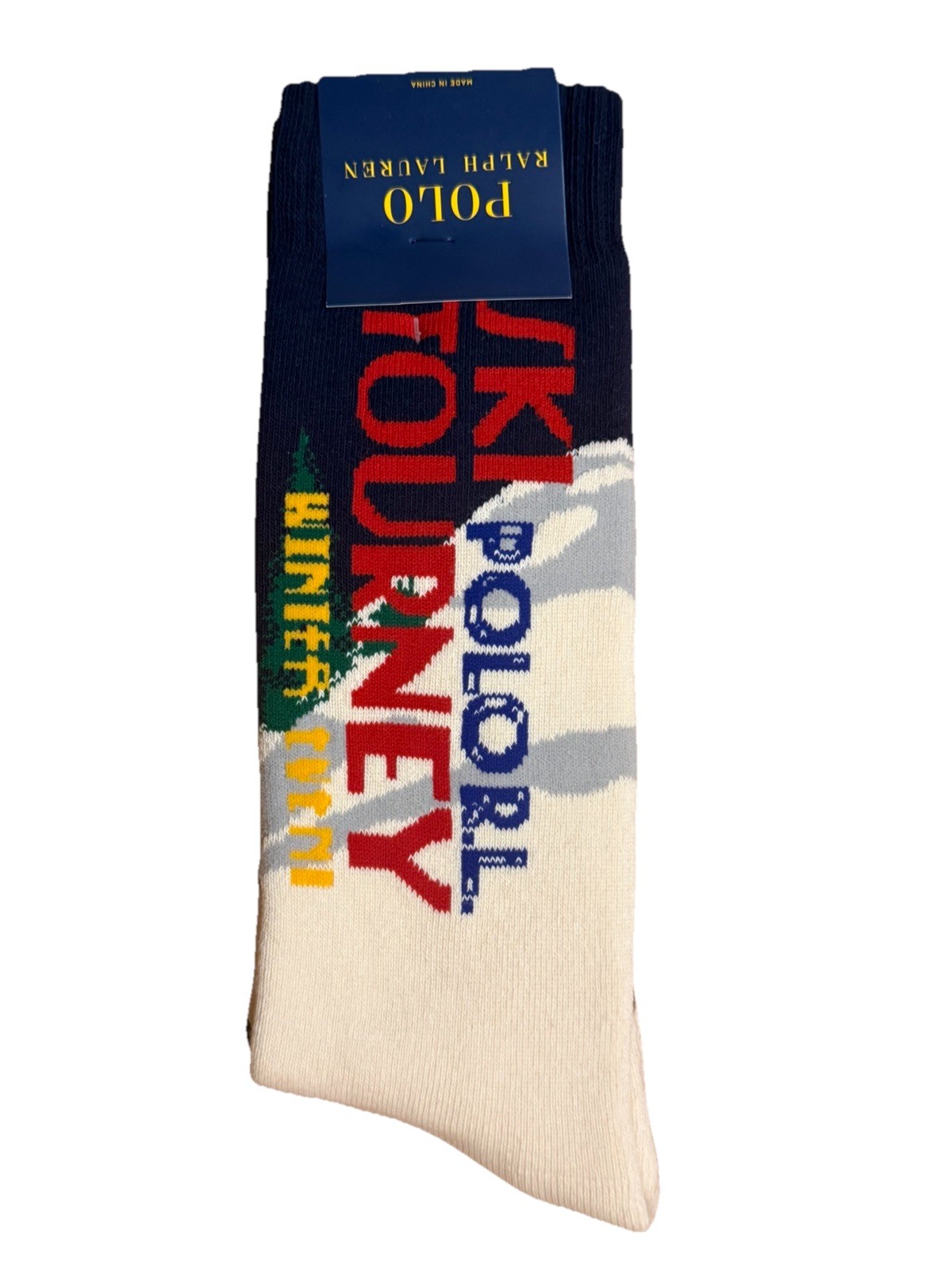 NWT! Polo Ralph Lauren Men’s Ski Tourney Crew Socks Fits Shoe Size 6-12.5
