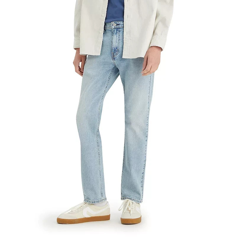 Levi’s Men’s 502 Taper Fit Stretch Light Blue Washed Jeans Sizes 29 to 38