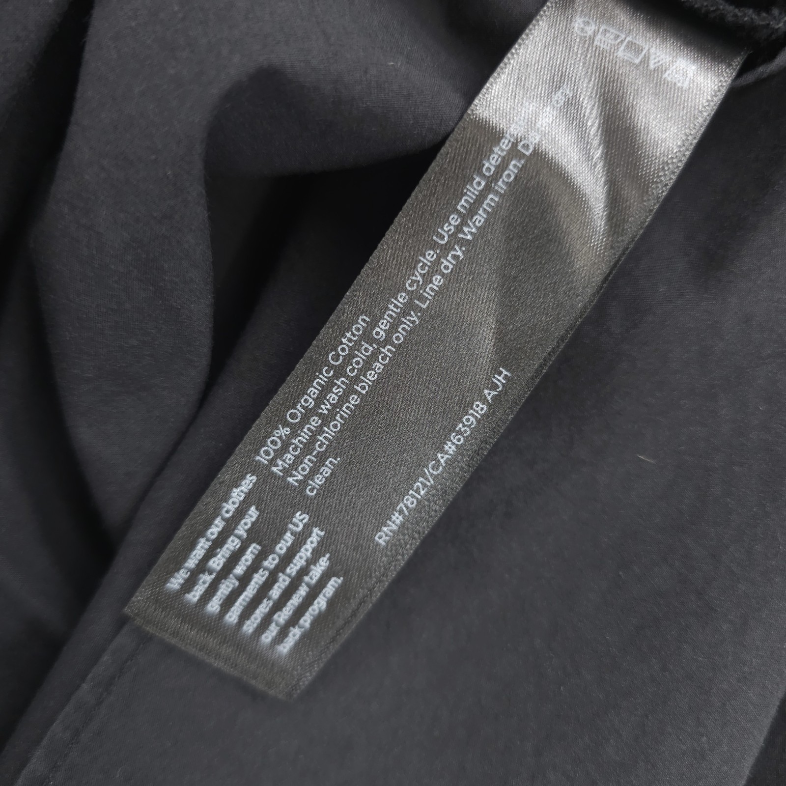 NWT EILEEN FISHER Black Mandarin Collar Shirt Cotton Poplin Sleeveless XL