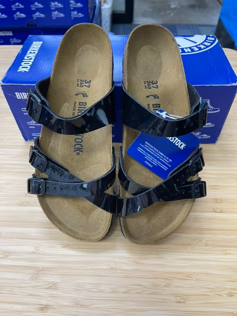 Birkenstock Unisex Franca Black PT Birko-flor Size, EU 37/US W6-M4