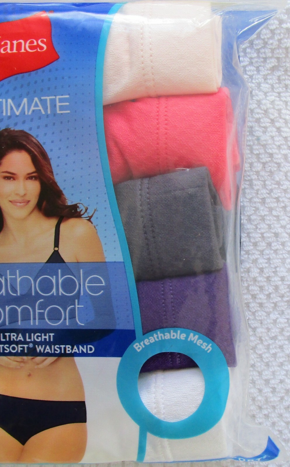 Hanes Ultimate Breathable Comfort Hipster Pantie 4+1 Pack Size 2XL 9 NWT