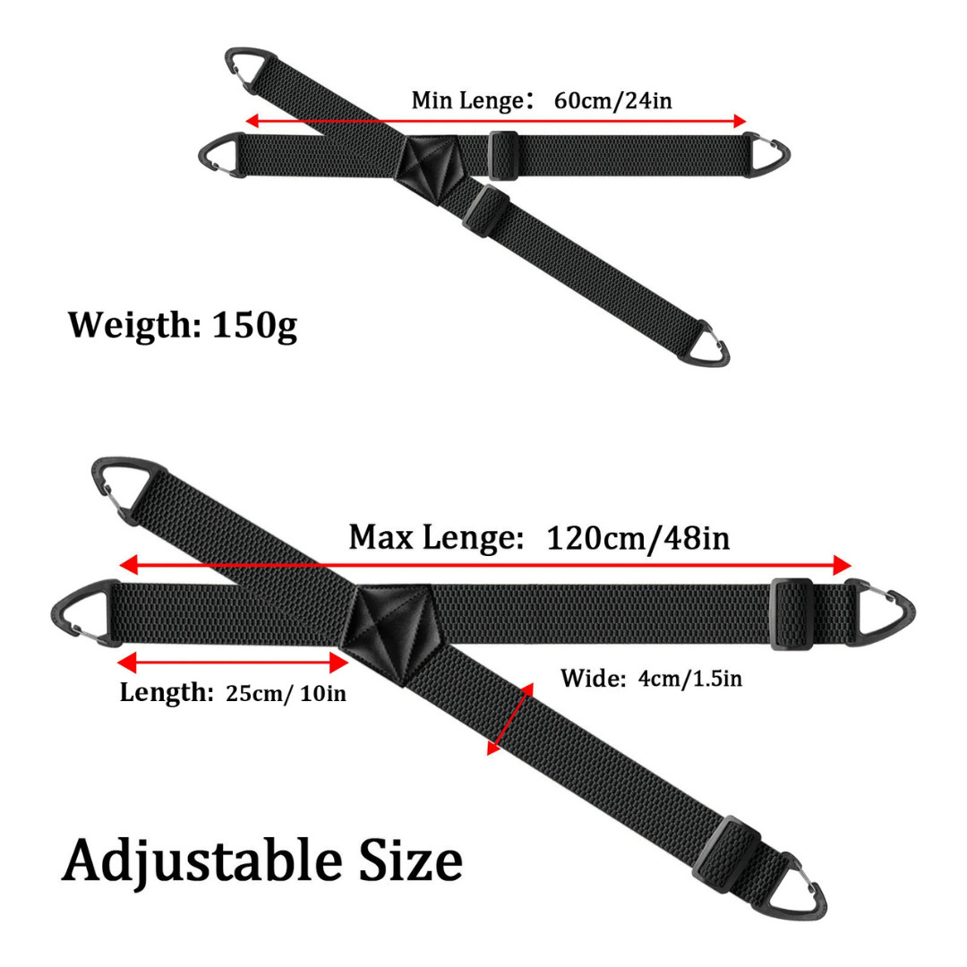 Suspenders for Men Heavy Duty, X Shape Back Hidden Suspender 1.5″ Under Clothing
