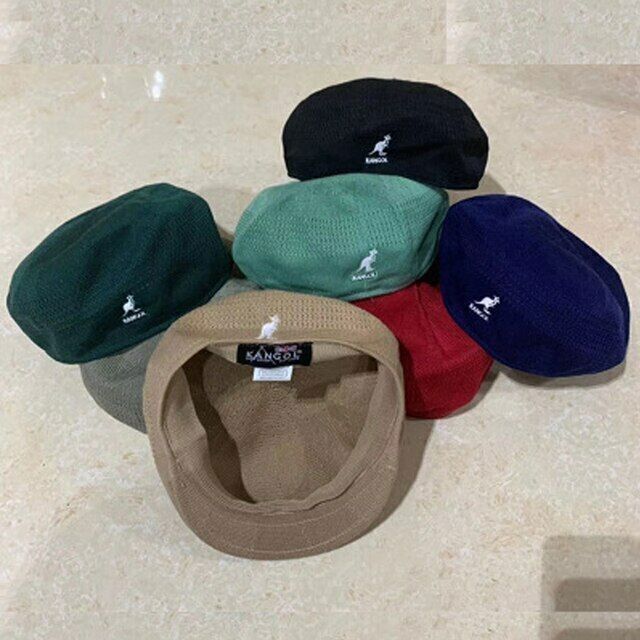 Kangol Breathable Beret Hat Summer Newsboy Woven Flat Caps Casual Men Women NEW