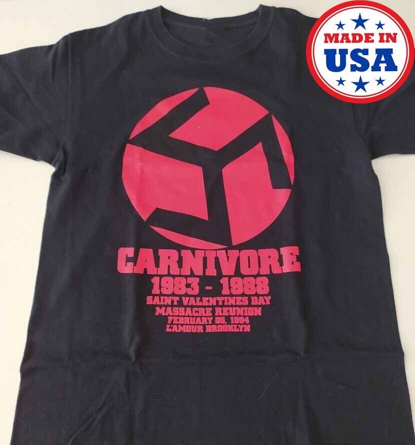 1983 – 1988 Tour Carnivore Band Shirt Black Unisex Reprint TT837_165