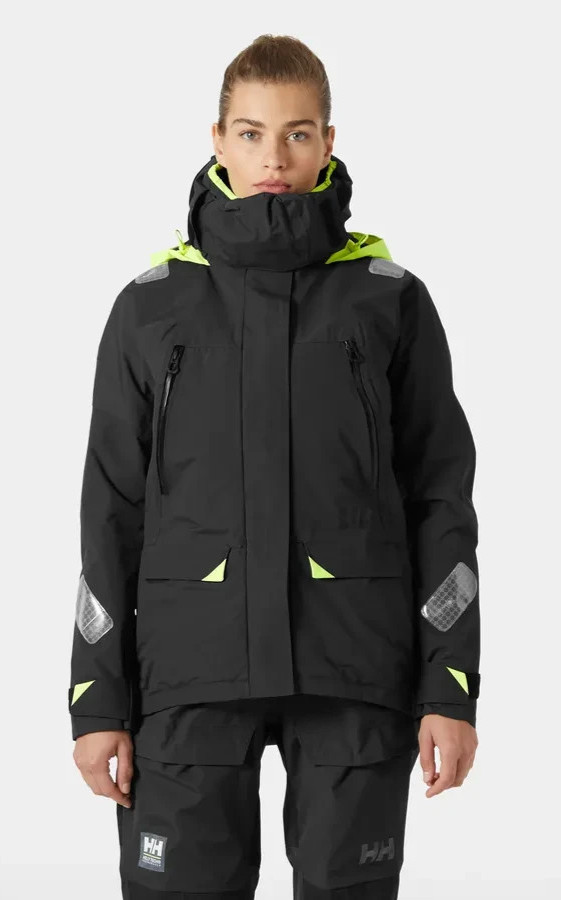 Helly Hansen Womens Skagen Offshore Sailing Navy Jacket & Black Bib Pants Size L
