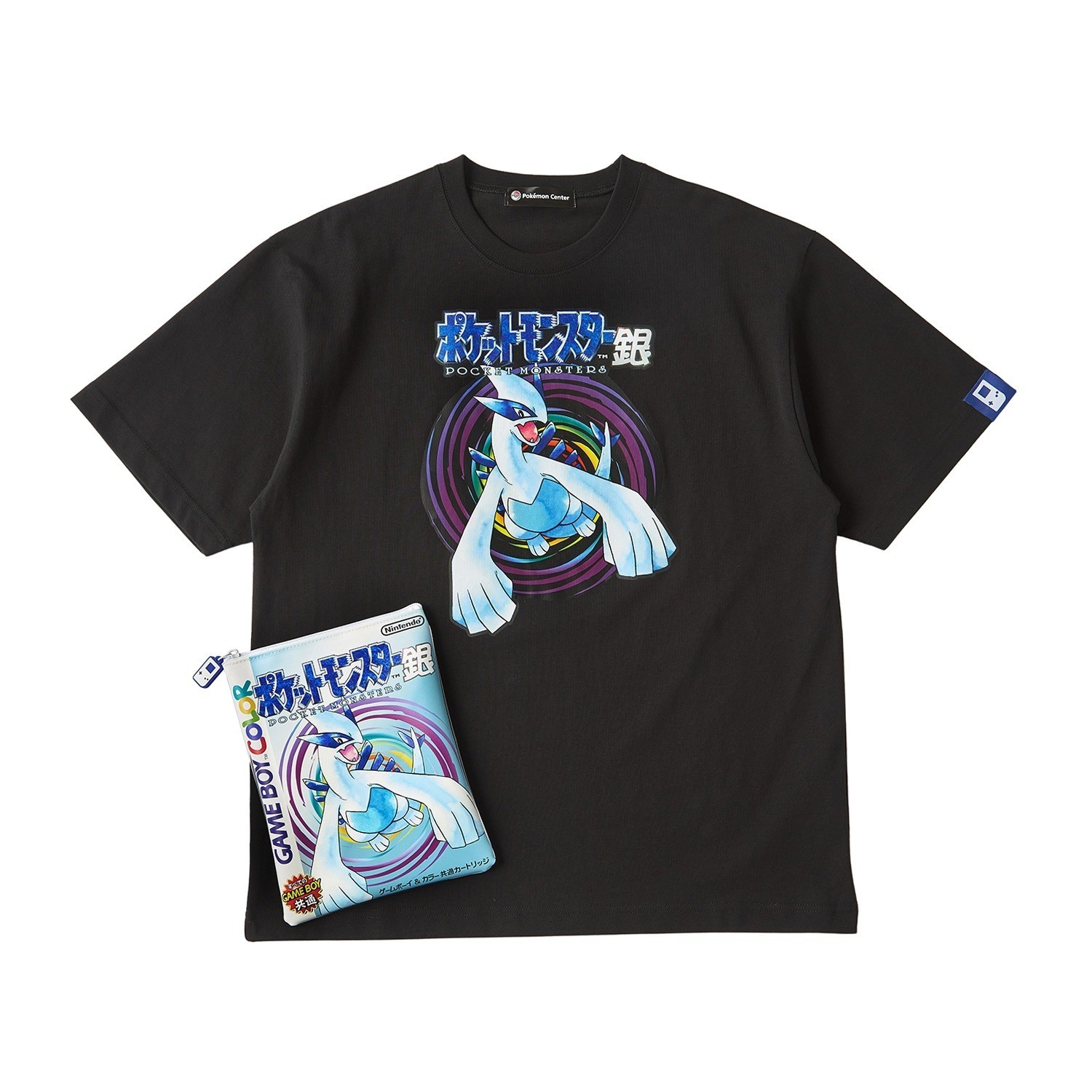 Pokemon Center Release Year Package T-Shirt in Pouch Pokémon Silver Game Boy