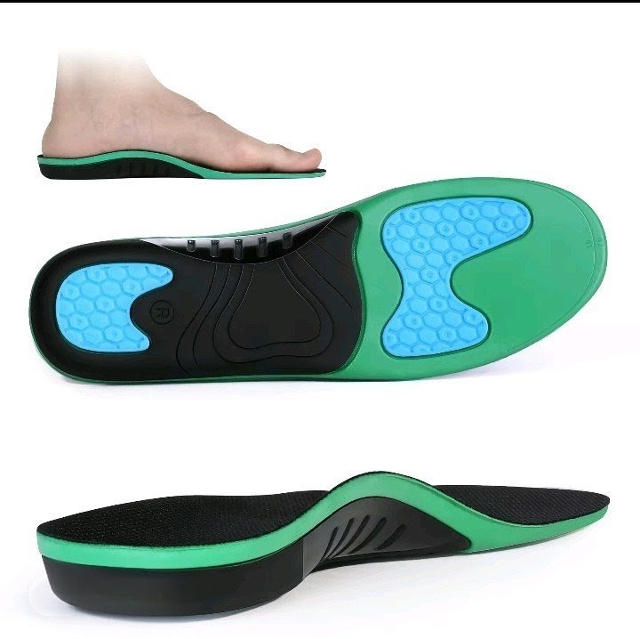 WalkHero Heavy Duty Arch Support Inserts,220+ lbs Plantar Fasciitis Insoles f…