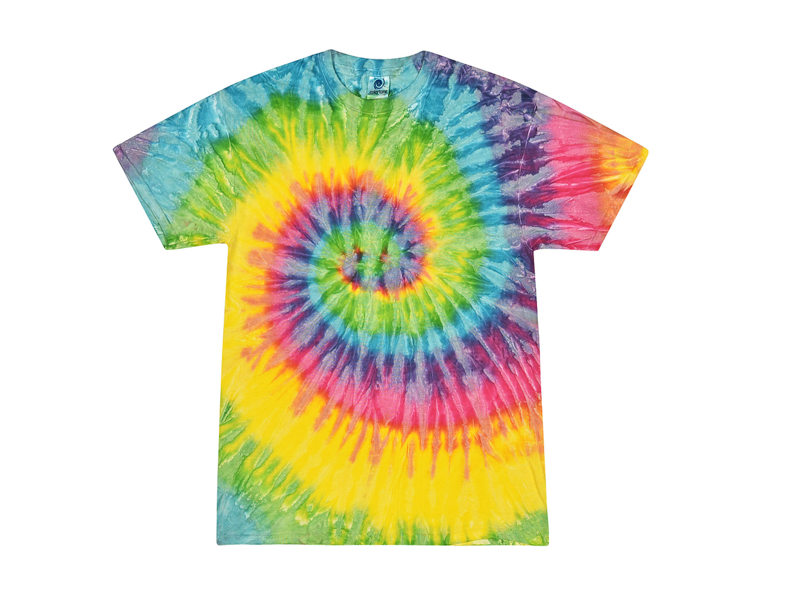 Multi-Color Tie Dye T-Shirts, Kids & Adults Short Sleeve Cotton Colortone
