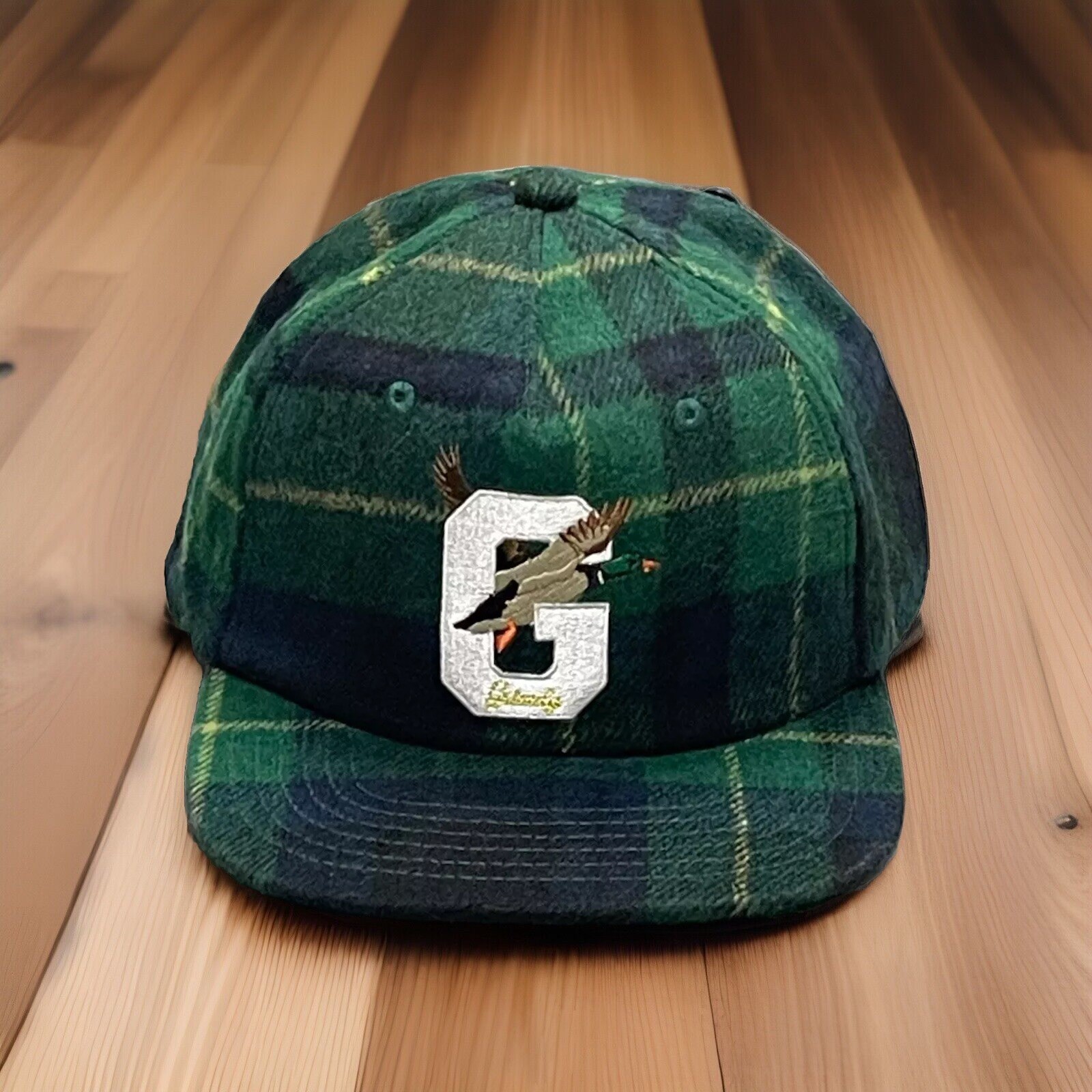 Grirrly Duck Trapper Hat Wool Hunting Cap Green Adjustable Ear Flap
