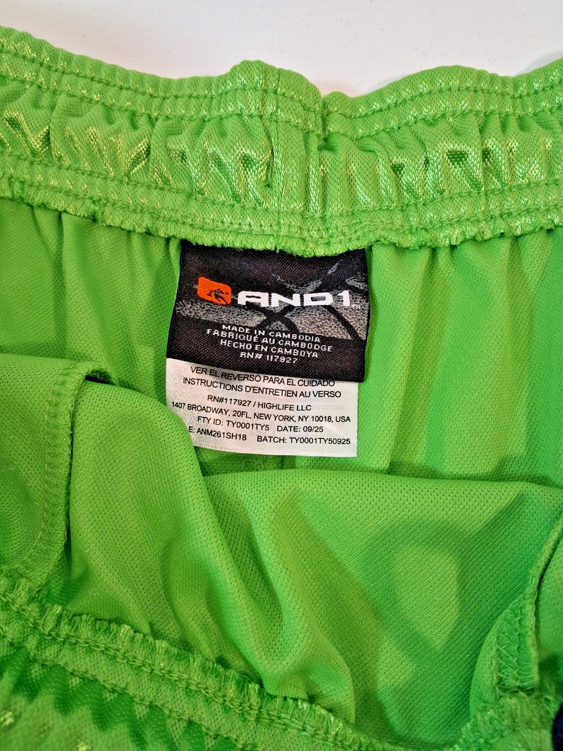 And1 Mens Athletic Shorts Basketball Gym Green Lime Navy Blue M L XL 2XL 3XL