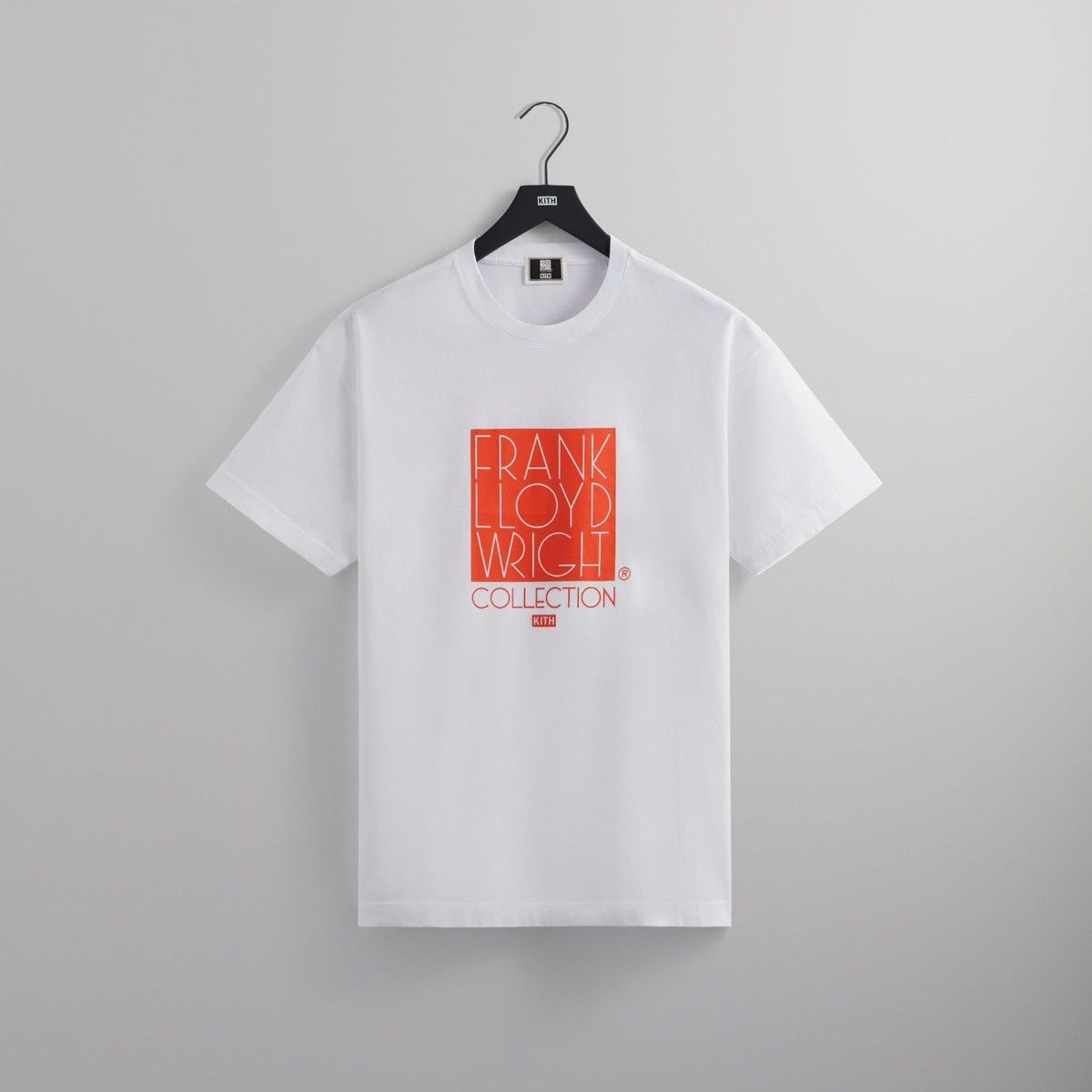 FRANK LLOYD WRiGHT FOUNDATiON BOX LOGO TEE WHiTE KiTH RONNiE FiEG ARCHiTECTURE