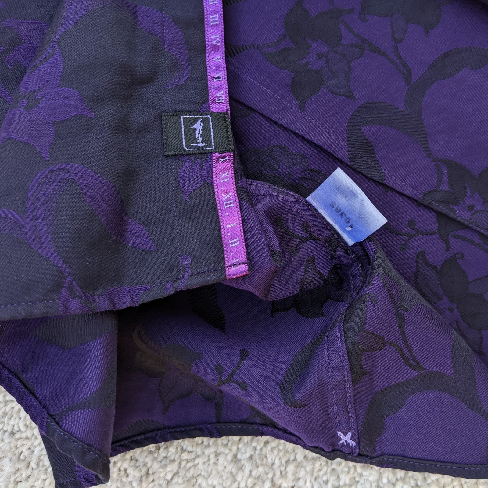 1 Like No Other Designer Shirt | Limited Edition Floral Jacquard Sz 5 XL 283/500