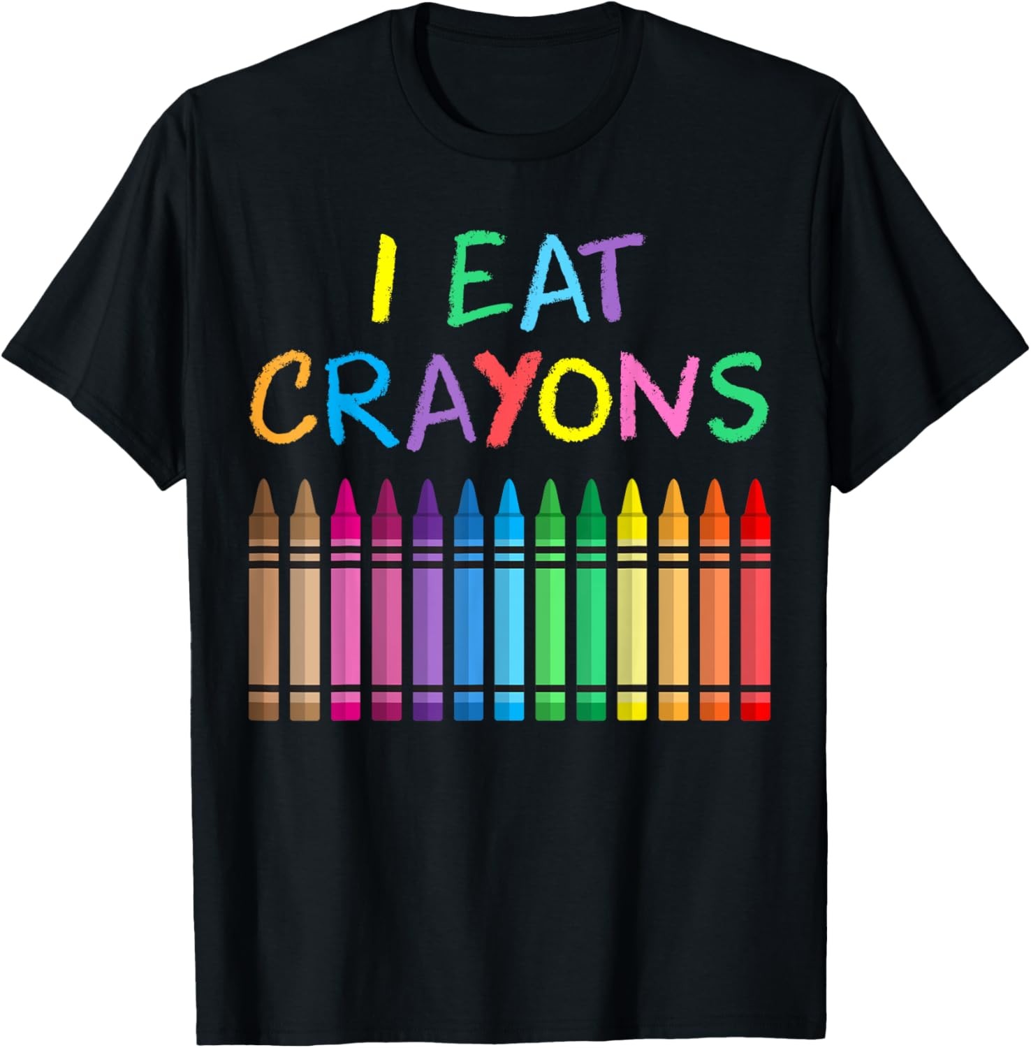 I Eat Crayons Funny Saying Artist Coloring Drawing Painting T-Shirt